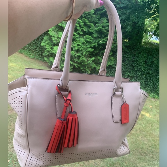 COACH Legacy Candace  perforated leather Carryall NWOT - Picture 2 of 11